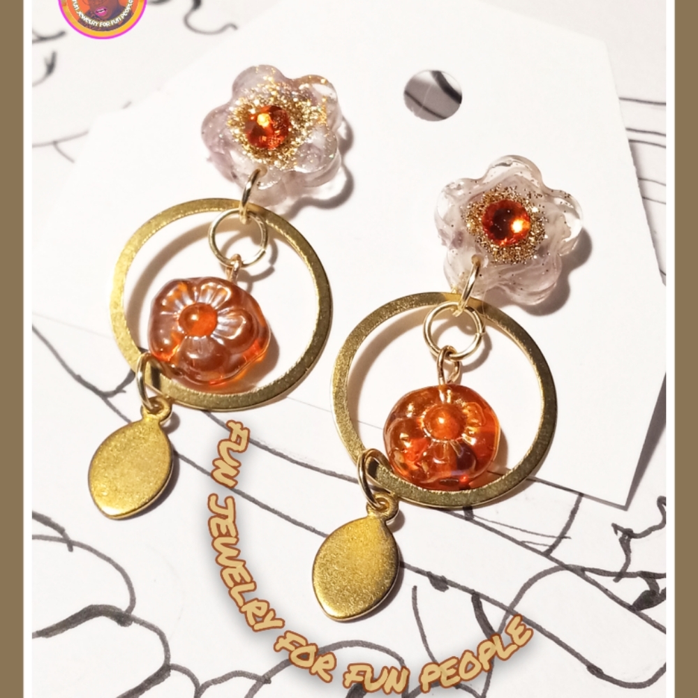 Hand made dangle earrings